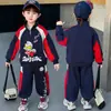 Conjunto Masculino Ultraman Primavera 2026 Novo Tendência Legal Infantil Estiloso Moletom com Gola Alta Bebê Casual Conjunto de Duas Peças