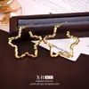 Pendientes de Estrella de Cinco Puntas de Plata Rota de Venta Caliente Europeos y Americanos Pendientes de Diseño Giratorio Retro de Nicho Pendientes Sencillos de Moda