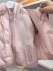 Chaqueta acolchada de invierno para niñas con forro polar para otoño e invierno, prenda exterior cálida y resistente al frío para niñas mayores