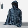 Ropa de Protección Solar de Seda Helada de Verano para Hombres, Ropa Transpirable Delgada para la Piel Anti-UV, Chaqueta de Ropa de Protección Solar para Ciclismo y Pesca al Aire Libre