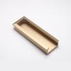 Manija de puerta moderna simple de aleación de aluminio directa de fábrica, manija ranurada invisible para puerta de armario, manija de hebilla oculta sin costuras