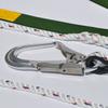 Gancho de cinturón de seguridad de aleación de aluminio, protección de seguridad, conexión de construcción, cinturón de seguridad de cintura simple anticaída, gancho de aleación de aluminio
