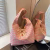Bolsa de Hombro de Verano Fina de Cuadros Dulces Perezosa de Estilo Coreano Ins Nueva Bolsa de Compras Bolso Chaleco Casual para Viajero Bolso de Mujer