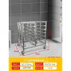 Rejilla para Hornear Rejilla de Almacenamiento para Horno Rejilla para Bandejas Carrito Rejilla Bandeja para Hornear Rejilla para Pasteles y Pan Almacenamiento Comercial Multicapa Acero Inoxidable