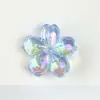 Acrílico uv colorido transparente contas de flor de cerejeira DIY corrente de celular acessórios de cabelo chaveiro acessórios de joia material contas soltas
