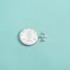 Prata Esterlina S925 Galvanizada Quadrado Côncavo de Precisão Pequenas Contas Soltas Mini Contas Espaçadoras Contas para Pulseira Anel Cristal Prateado Quebrado