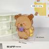 Livro Vermelho Pequeno Porta-Canetas Capivara Urso Autodepreciativo Acrílico Transparente Armazenamento de Material Escolar Estudante Porta-Canetas Acrílico Anime-se