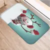 Alfombra decorativa de muñeco de nieve navideño, felpudo de cocina, alfombra de suelo para sala de estar, suministro transfronterizo, felpudo suave para el hogar