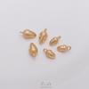 Colgante Pequeño de Piña de Oro Relleno de 14K que Conserva el Color, Nuez Lisa, Colgante Pequeño de Gota, Hecho a Mano DIY, Pulsera, Aretes, Colgante