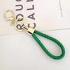 Llavero de Cuerda Trenzada de Oso de Lana Creativo de Dibujos Animados Cuerda Bv Interfaz Móvil Anillo de Llavero Accesorios de Joyería Lindos
