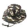 Gorro Camuflado Chapéu de Malha para Exterior Aba Larga Quebra-Sol Chapéu de Pescador Americano Casual Respirável Chapéu de Sol Chapéu de Pesca Chapéu Balde Selva