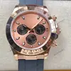 Reloj para Hombre Rolex Daytona Serie 40mm Multifuncional Cronógrafo Incrustado de Diamantes Mecánico Totalmente Automático Aliexpress