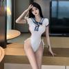 Noche Como un Sueño Ropa Interior Sexy para Mujer Traje de Baño Japonés de Agua Muerta con Tirantes Mono Lindo Puro Quiero evitar quitarme el uniforme 1609