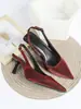 Zapatos de Tacón Grande Transfronterizos de Comercio Exterior Europeos y Americanos para Mujer, Sandalias Versátiles de Punta Fina de Verano, Sexy