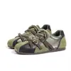 Zapatos de mujer de bloques de color retro, nuevo modelo otoño 2026, zapatillas de entrenamiento alemanas de doble correa, zapatos deportivos casuales de suela blanda para mujer