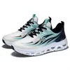 Zapatos para Hombre Transfronterizos Flyknit Malla Transpirable Zapatos Deportivos Suela Gruesa Absorción de Impactos Versátiles Zapatos para Viajar Correr Hombres Huecos de Moda