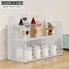 Prateleira de armazenamento de mesa, prateleira de lanches na mesa de jantar, porta-copos para sala de estar, prateleira multicamadas para armazenamento de copos e temperos na bancada da cozinha