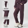 Calça Esportiva Nova Solta com Forro de Lã para Outono e Inverno, Calça de Moletom Quente Casual, Calça Flare Larga de Yoga para Corrida Feminina, Calça Fitness