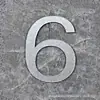 Adesivo Digital Estéreo de Acrílico Letras Bronze Dourado Preto e Branco Número do Quarto Adesivo de Parede Placa de Número de Porta Placa
