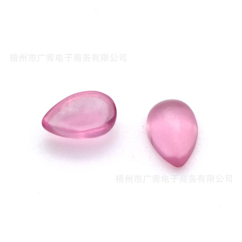 梨形素面BW138玫红玻