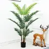 Maceta de planta verde artificial Decoración de plátano de planta artificial nórdica hoja de tortuga estilo ins sala de estar decoración interior grande