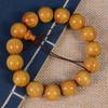 Pulseira de sândalo dourado material antigo extensão contas de madeira atacado pulseira da moda mogno texto brincar joias masculino e feminino texto brincar