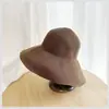 Sombrero de pescador plegable simple estilo japonés para protección solar en la playa para mujer, sombrero de sol de moda para el verano para proteger la cara