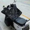 Capa Espessa à Prova d'Água para Para-brisa de Patinete Elétrico para Primavera e Outono, Proteção de Bateria para Inverno, Capa Quente com Forro de Lã para Para-brisa de Motocicleta