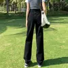 Jeans Casuales de Moda Rectos para Mujer, Nuevo Estilo Delgado de Primavera y Otoño, Versátiles, Sencillos, Elegantes, Jeans Rectos Adelgazantes