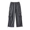Pantalones casuales holgados, rectos, de pierna ancha y con bolsillos grandes para mujer, estilo High Street, con nuevo diseño americano 2023