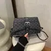 2026 Inverno Nova Tendência Corrente Moda Estampada Pequena Bolsa Quadrada Design de Nicho Casual Personalidade Bolsa Transversal para Mulheres