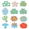 Molde de Resina DIY Amapola Pétalos de Trébol Hojas Hongo Cactus Etiqueta Molde de Silicona Pascua