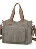 Bolso de lona de alta calidad para mujer, bolso de hombro de nuevo estilo, bolso cruzado de moda, bolso tote de gran capacidad para el trabajo, comercio exterior
