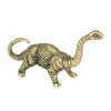 Dinosaurio Spinosaurus Jurásico Juguete Retro Pequeño de Cobre Regalo Decoración de Escritorio Adorno Pequeño de Dinosaurio Artesanía de Metal