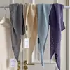 Bufanda Triangular de Punto Beige con Calados para Mujer, Chal, Chaleco, Bufanda para el Cuello, Falda de Alta Gama, Bufanda para la Cintura, Bufanda Cinturón