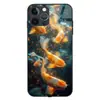 Adecuado para Funda de Teléfono Móvil Luminosa Qiankun Koi, Modelo Nuevo para Apple 18, Huawei/Xiaomi/Samsung/Vivo/Oppo, Estilo Tendencia Nacional