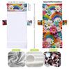 Funda para silla de playa transfronteriza funda para silla de playa de microfibra impresión digital 3D arcoíris se puede pedir