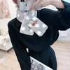 Bufanda Pequeña de Invierno Estilo Coreano Cuello Snoop Maomao para Mujer Protección del Cuello Versátil Linda con Patrón de Conejo Rex Felpa Imitación Cebra para Niña