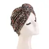 Nuevo sombrero pañuelo para la cabeza estilo bohemio transfronterizo con estampado de caracol, turbante, gorro para protección del cabello JDT-342F