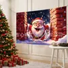 Tela de Fondo para Navidad 2027 Venta Caliente Transfronteriza Fondo Fotográfico Decoración de Fiesta Tela Colgante Fábrica de Origen Múltiples Estilos Disponibles