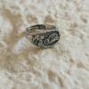 Anillos de Motocicleta para Hombre de Estilo Libre Europeo y Americano Patrón de Águila con Pico Tallado y Bandera Estelar Joyería Punk
