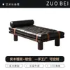 Banqueta de Lujo Ligero Estilo Italiano, Banqueta al Pie de la Cama para Dormitorio, Banqueta de Madera Maciza para Cambiar Zapatos en la Sala de Estar, Sofá Banqueta de Cuero con Diseño Vintage Acolchado de Botones