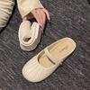 2025 Baotou Zapatos Verano Retro Hogar Dos Usos Playa Ropa Exterior Nueva Versátil Antideslizante Suela Gruesa Ligero Frances Medias Zapatillas