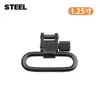 Hebilla de Acero de 1.25 pulgadas con Correa Táctica de Liberación Rápida Anillo de Correa con Textura Metálica Accesorios de Giratorio para Correa de Rifle