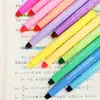 Resaltador Sólido de Gel de 12 Colores Soluble en Agua Tipo Crayón Surtido Marcadores Estudiantiles para Journaling, Bolígrafos de Gel Estéticos de Graffiti de Alto Valor