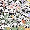 128 Adesivos de Panda, Fofos e Criativos, Adoráveis Adesivos de Desenho Animado de Panda Versão Q Clássicos, Adesivos à Prova d'Água para Diários e Quartos