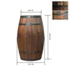 Barriles Decorativos de Roble, Barriles de Cerveza, Barriles de Vino para Exteriores de Madera Maciza, Accesorios de Exhibición para Bares y Bodegas, Accesorios para Bodas, Personalizables