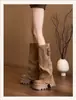 Botas Altas de Suela Gruesa para Mujer, Nuevo Estilo Verano 2026, Botas de Montar hasta la Rodilla, Botas que Aumentan la Altura para Personas Bajitas, Estilo Urbano de Moda