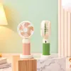 2026 Novo Modelo Ventilador Portátil de Mão de Alta Potência com Três Velocidades, Ventilador Pequeno Recarregável por USB para Dormitório Estudantil, Mesa, Atacado