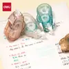 Pegamento en Puntos de Doble Cara Deli Tg107 6m Alta Viscosidad Fuerte Transparente Recargable Cinta para Agendas Estudiantiles